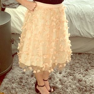Anthropologie floral skirt